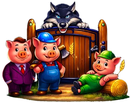 Piggy and wolf