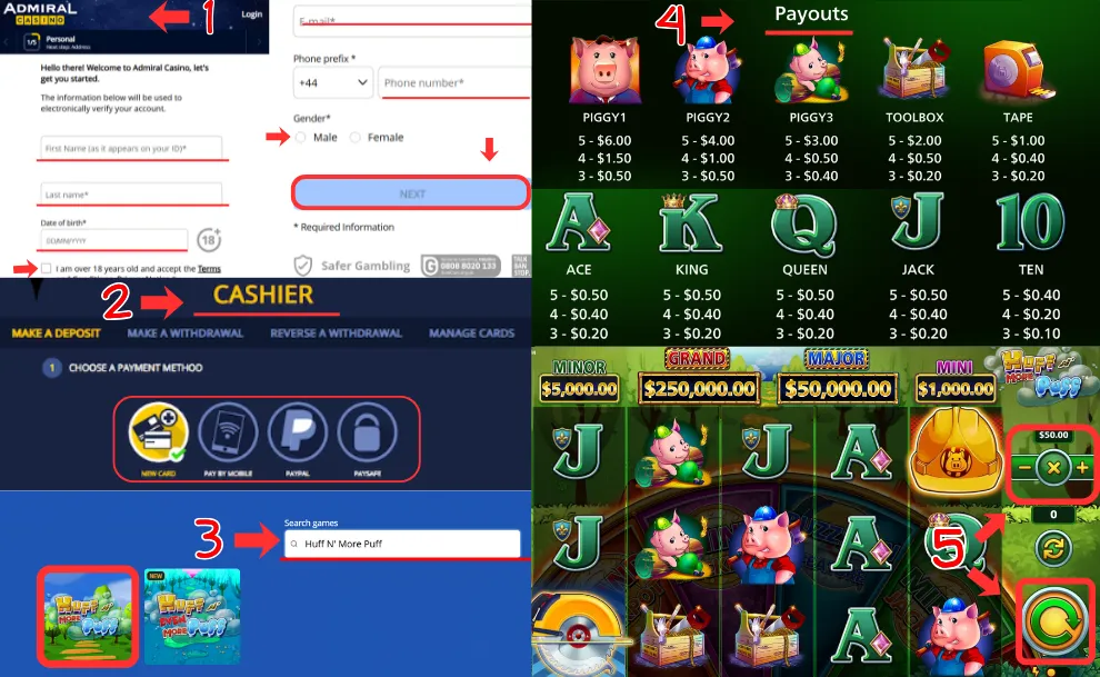 Play for real money